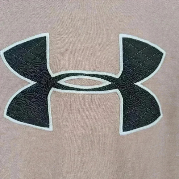 Under Armour Cold Gear Pink w/Gray Logo  Loose  LS Sweatshirt Hoodie Small - Picture 2 of 9